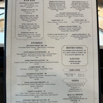 The Bistro Edgewood - Menu - New American Near Me - Stateline, Nevada The Bistro Edgewood - Menu - New American Near Me - Stateline, Nevada