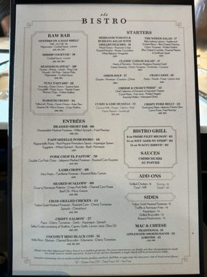 Menu photo 3 The Bistro Edgewood Stateline, NV Menu photo 3 The Bistro Edgewood Stateline, NV
