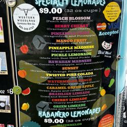 Western Woodland Espresso & Lemonade - Specialty lemonades menus