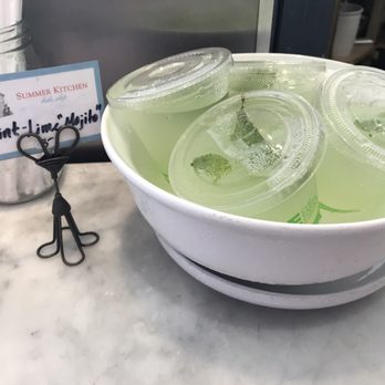 Summer Kitchen +bakeshop - Mint lime Mojitos all ready to go! - New American Near Me - Berkeley, California Summer Kitchen +bakeshop - Mint lime Mojitos all ready to go! - New American Near Me - Berkeley, California