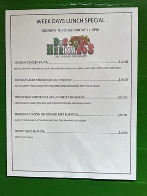 Menu photo 2 Dos Hermanos Fine Tex Mex Alexandria, VA