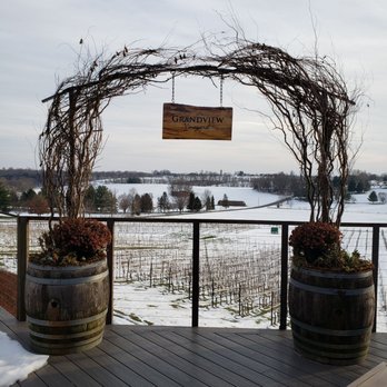 Grandview Vineyard - a view of the vineyard from the deck - Wineries Near Me - Mount Joy, Pennsylvania