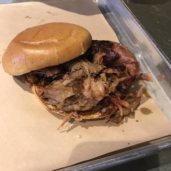 Ten50 BBQ - Pulled pork sandwich. - Barbeque Near Me - Richardson, Texas Ten50 BBQ - Pulled pork sandwich. - Barbeque Near Me - Richardson, Texas