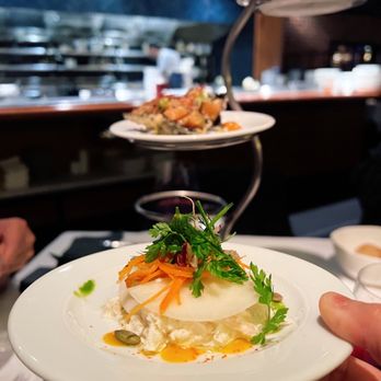 Blue Water Cafe - dungeness crab and baby shrimps - Seafood Near Me - Vancouver, British Columbia Blue Water Cafe - dungeness crab and baby shrimps - Seafood Near Me - Vancouver, British Columbia