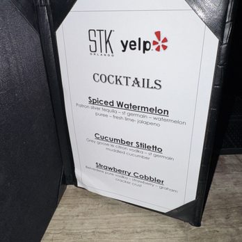 STK Steakhouse - Drink Menu - Steakhouses Near Me - Orlando, Florida