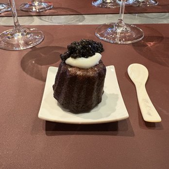 Charles Krug Winery - A caramelized mini Bundt cake topped with crem fresh and caviar. Delicious! - Venues & Event Spaces Near Me - St. Helena, California