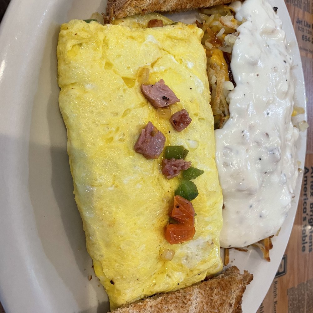 9th Street Cafe - Western omelette with smothered hashbrowns. - Breakfast & Brunch Near Me - Highland, Illinois