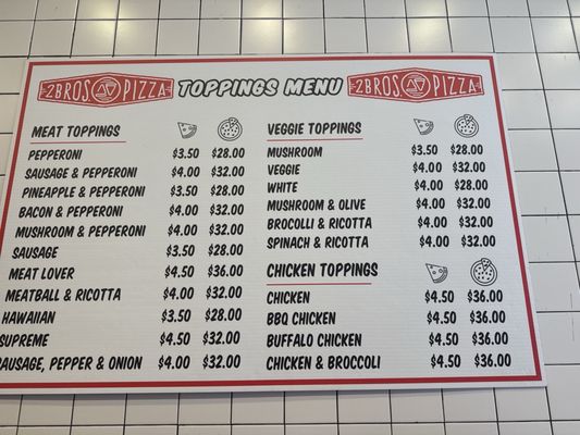 Menu photo 2 2 Bros Pizza New York, NY