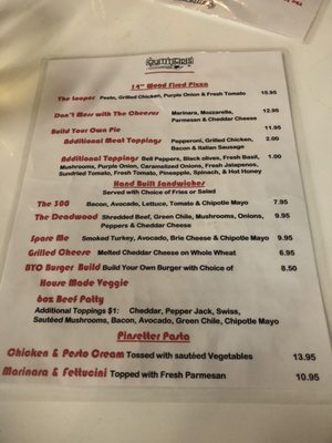 Menu photo 4 Gutters Taos, NM