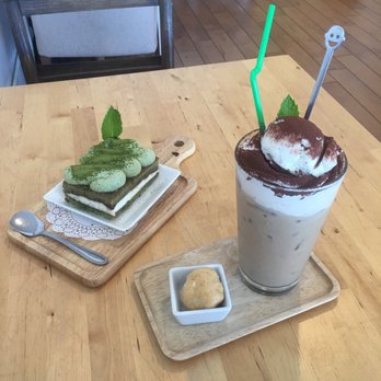 Cafe Maji - Matcha Tiramisu & Early grey float - Coffee & Tea Near Me - Artesia, California Cafe Maji - Matcha Tiramisu & Early grey float - Coffee & Tea Near Me - Artesia, California