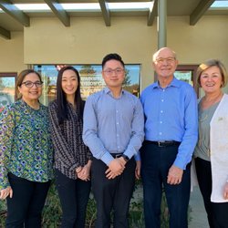 New Vision Optometry - Left to right: Lucy (optician), Dr. Choi, Dr. Nguyen, Dr. Wainwright, Bea