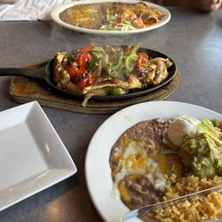 Chavelos Mexican Bar & Grill - Chicken fajitas for one Cheese enchiladas with red sauce