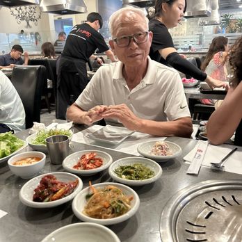 Arisu Korean BBQ - Uncle enjoying meal - Korean Near Me - Buena Park, California Arisu Korean BBQ - Uncle enjoying meal - Korean Near Me - Buena Park, California