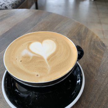 The Merchant - Honey vanilla oat milk latte - Coffee & Tea Near Me - Long Beach, California