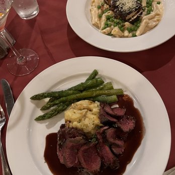 Porch Restaurant & Pub - Roasted Ostrich and penne pasta with blackened chicken - New American Near Me - Myerstown, Pennsylvania Porch Restaurant & Pub - Roasted Ostrich and penne pasta with blackened chicken - New American Near Me - Myerstown, Pennsylvania