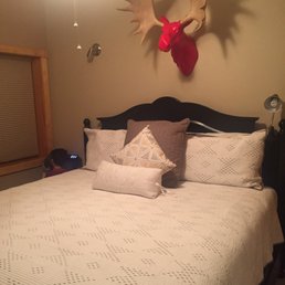 Second bedroom. We loved the moose head! Second bedroom. We loved the moose head!