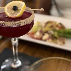 Lemon and Blueberry Martini. Perfect.