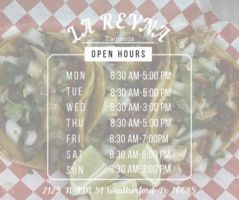 Menu photo 1 La Reyna Weatherford, TX Menu photo 1 La Reyna Weatherford, TX