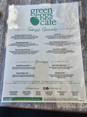 Menu photo 3 Green Eggs Cafe philadelphia, PA Menu photo 3 Green Eggs Cafe philadelphia, PA