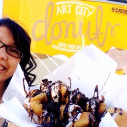 Art City Donuts - Cookies and cream donuts. And now you know what the truck looks like. When you see it drop everything and order some.