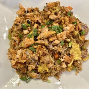 Mix and Mingle Coffee Lounge - Salmon fried rice - Coffee & Tea Near Me - Clinton, Maryland