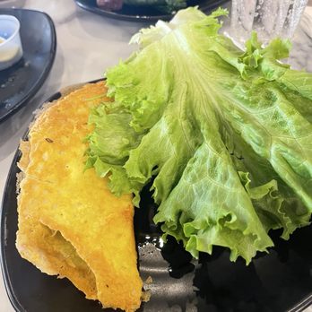 Kim Son - Mini crepe with pork & shrimp served with lettuce, bean sprouts & herbs - Vietnamese Near Me - Houston, Texas