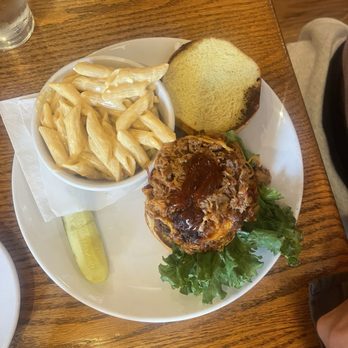 Harvest On Main - BBQ Pork Sandwich - New American Near Me - Blue Ridge, Georgia