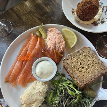 The Winding Stair - Winding Stair Fish Plate and Piggy Scotch Egg - Irish Near Me - Dublin, D