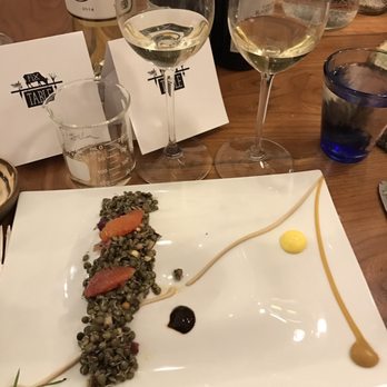 FLX Table - Sprouted lentils and some baller wine pairings - New American Near Me - Geneva, New York