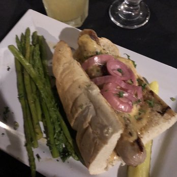 Lock 34 - beer cheese brat and asparagus - New American Near Me - Lockport, New York