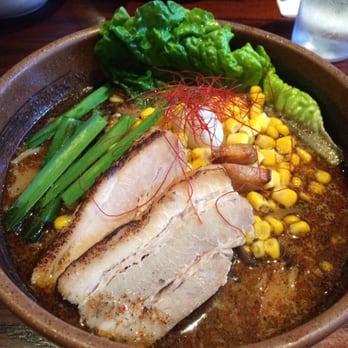 Ramen Dojo - Garlic Pork Ramen with corn - Ramen Near Me - San Mateo, California Ramen Dojo - Garlic Pork Ramen with corn - Ramen Near Me - San Mateo, California