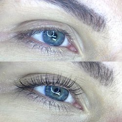 Infinity Lash - Before and after of a beautiful lash lift & tint