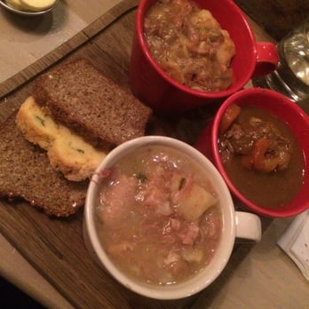 The Boxty House - Trio of Stew (Coddle is the best)! - Irish Near Me - Dublin, D