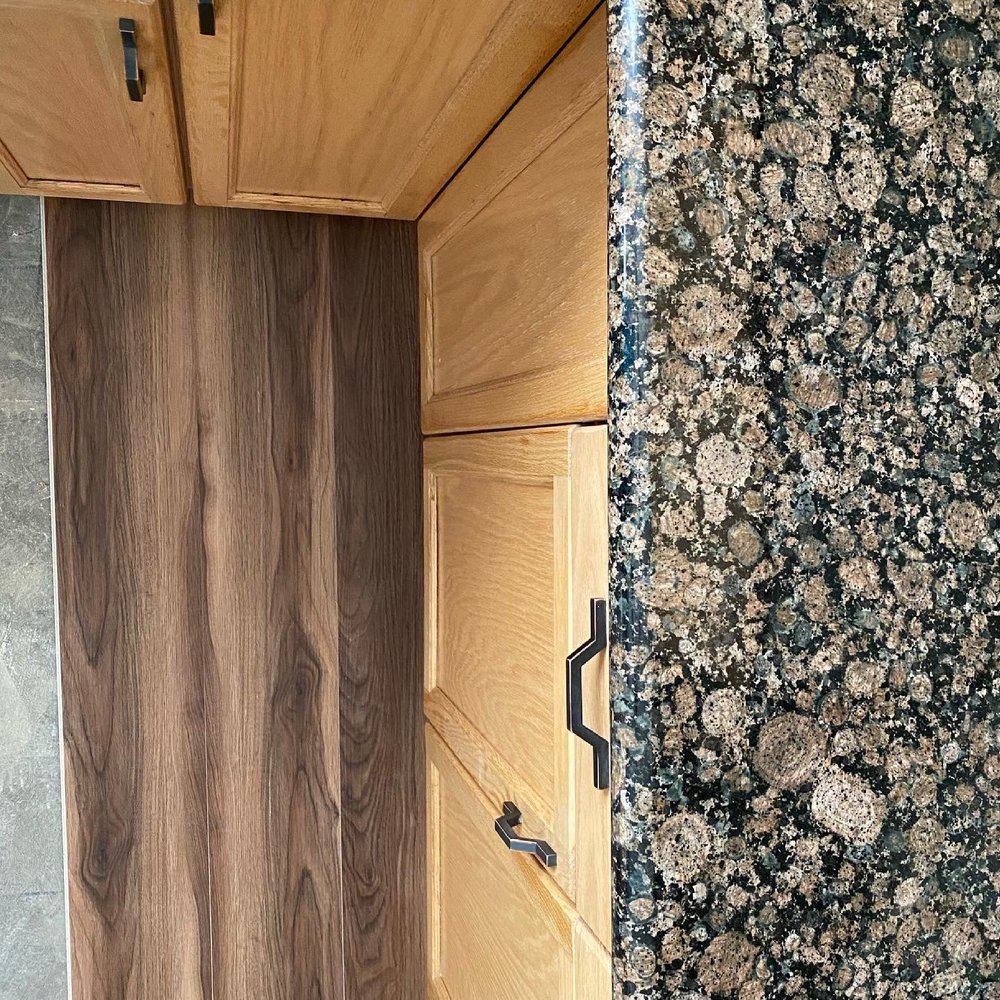 Flooring Liquidators - Walnut Hills Vinyl Planks- just set out to check color before starting install. - Flooring Near Me - Clovis, California