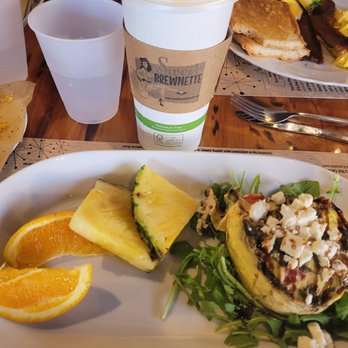 Sweet Brewnette - Feta egg falafel with fresh fruit - Coffee & Tea Near Me - Madeira Beach, Florida Sweet Brewnette - Feta egg falafel with fresh fruit - Coffee & Tea Near Me - Madeira Beach, Florida