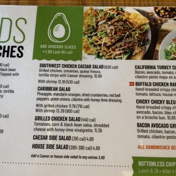 Chili's - The salad line up - Tex-Mex Near Me - Fresno, California Chili's - The salad line up - Tex-Mex Near Me - Fresno, California