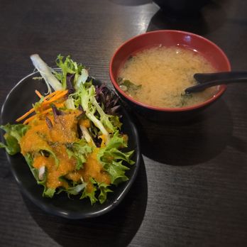 Anaba - Salad & Soup that comes with Sushi Combo C - Japanese Near Me - Oxnard, California