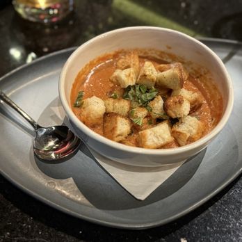 Fuse Sports Bar - Tomato soup I asked for extra croutons on the top - Sports Bars Near Me - Nashville, Tennessee