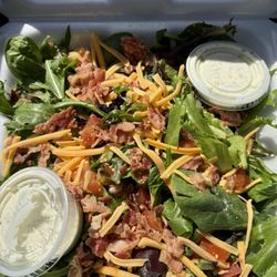 Bob & Ellen's - House salad...The ranch dressing is made in house..overall a decent salad..They also have a drive thru..