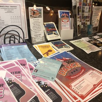 Bruno's Pizza Downtown - menus and prices on a table - Pizza Near Me - South Bend, Indiana Bruno's Pizza Downtown - menus and prices on a table - Pizza Near Me - South Bend, Indiana