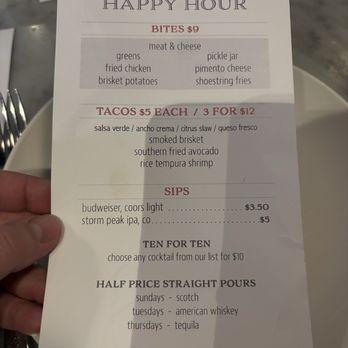 Laundry - Happy hour menu - New American Near Me - Steamboat Springs, Colorado