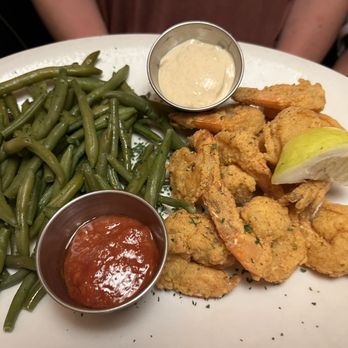 The Park Grill - Fried shrimp. Cooked perfect and not frozen. The seasonal green beans were clearly fresh and great. - Steakhouses Near Me - Gatlinburg, Tennessee