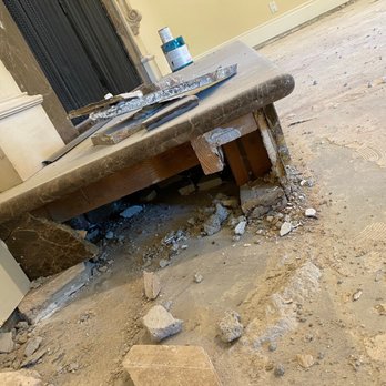 Monarch Kitchen & Bath - Damaged marble fire place - General Contractors Near Me Monarch Kitchen & Bath - Damaged marble fire place - General Contractors Near Me