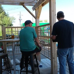Split Rail Brewing Co - Enjoying the patio