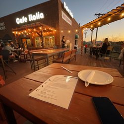 Cafe Italia - View of the patio and front of restaurant