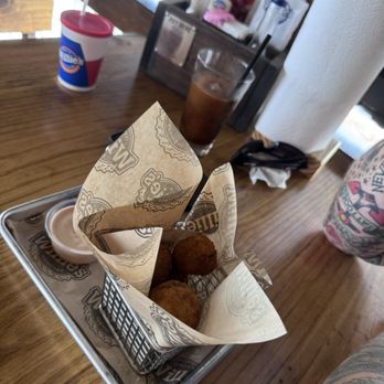 Willie's Grill & Icehouse - Mac n cheese brisket balls - American Near Me - Leander, Texas Willie's Grill & Icehouse - Mac n cheese brisket balls - American Near Me - Leander, Texas