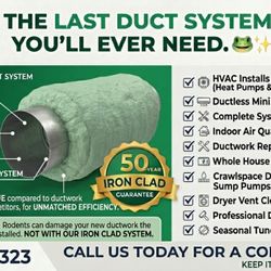 Indoor Mechanical Service - If your looking for the highest rated efficiency and most reliable ductwork on the market then give us a call. 50 year warranty!