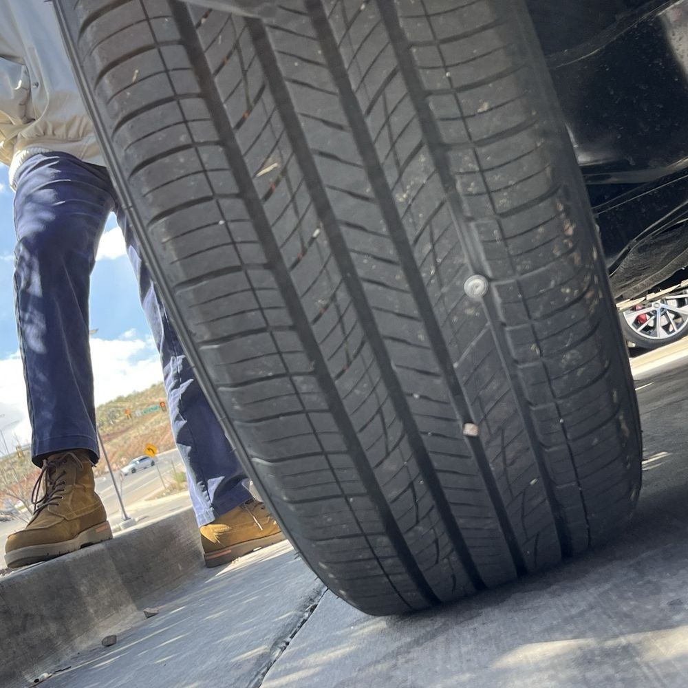 Tire pre-patch.