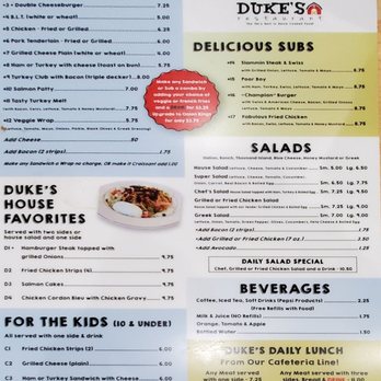Duke's Restaurant - Menu - Breakfast & Brunch Near Me - Winston Salem, North Carolina Duke's Restaurant - Menu - Breakfast & Brunch Near Me - Winston Salem, North Carolina