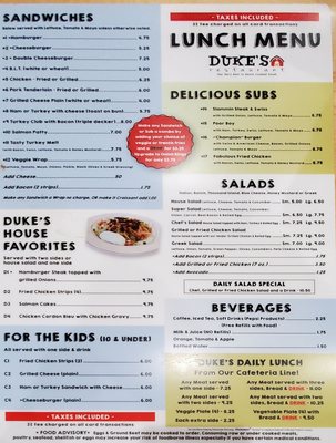 Menu photo 3 Duke's Restaurant Winston Salem, NC Menu photo 3 Duke's Restaurant Winston Salem, NC